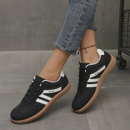 Barfußschuhe Damen mit Niedrigem Schnitt und Vorderer Schnürung