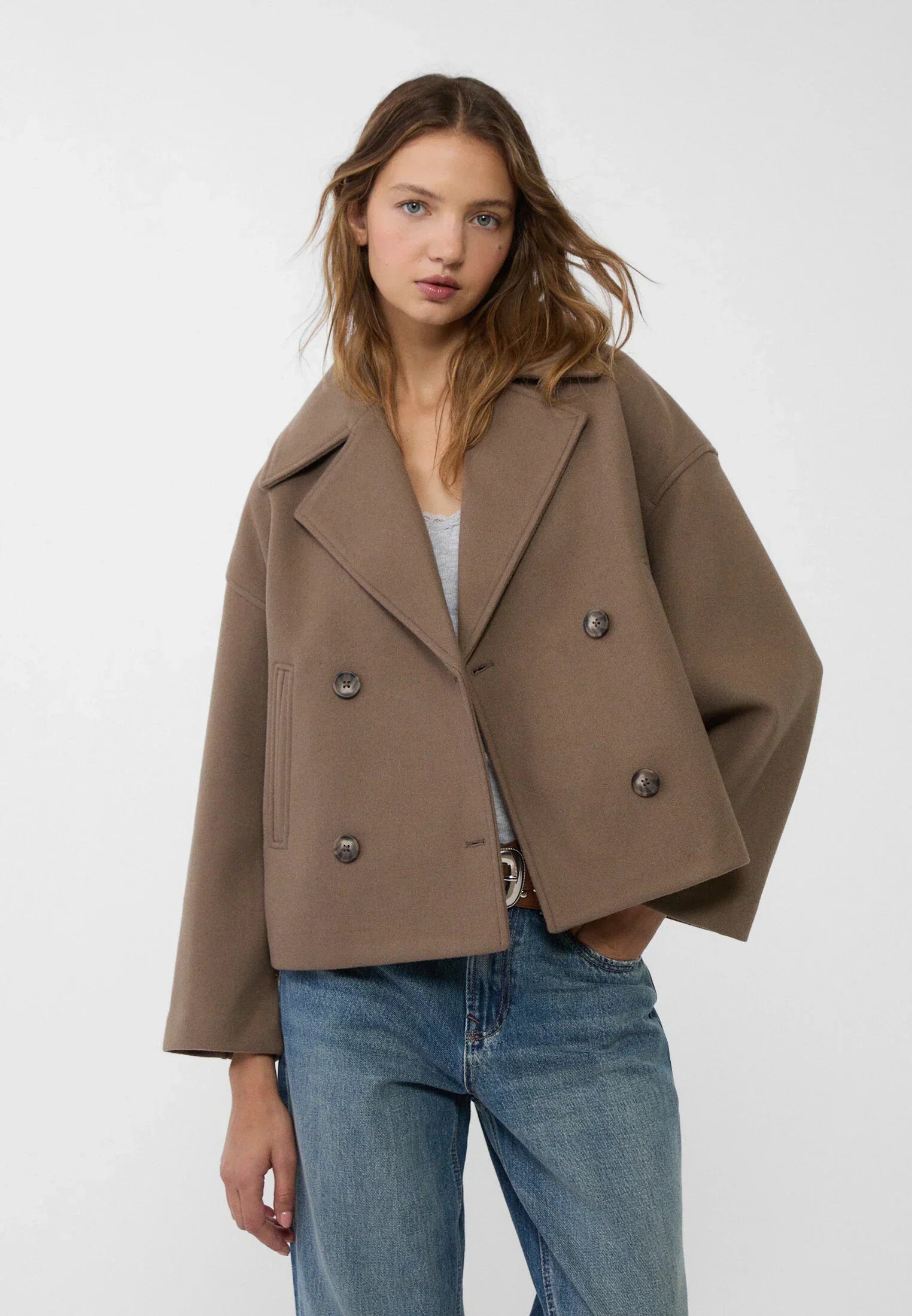 Damen Jacke mit Zweireihige & Elegant Locker | Fudus