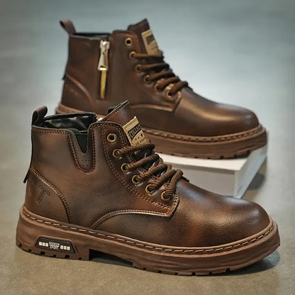 Genuine Leather Boots with Padded Comfort