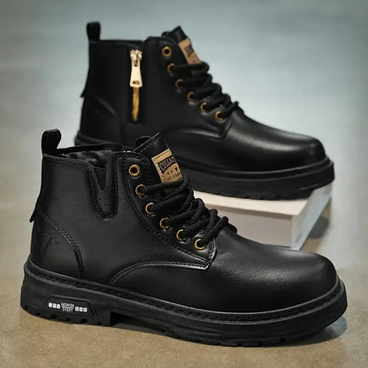 Genuine Leather Boots with Padded Comfort