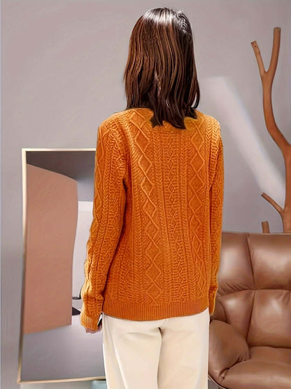 Women's Cozy Knit Pullover Sweater