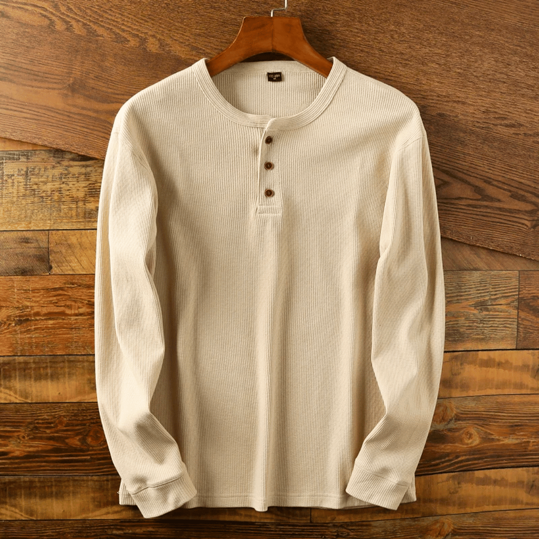 Men's Soft Henley Neck Shirt