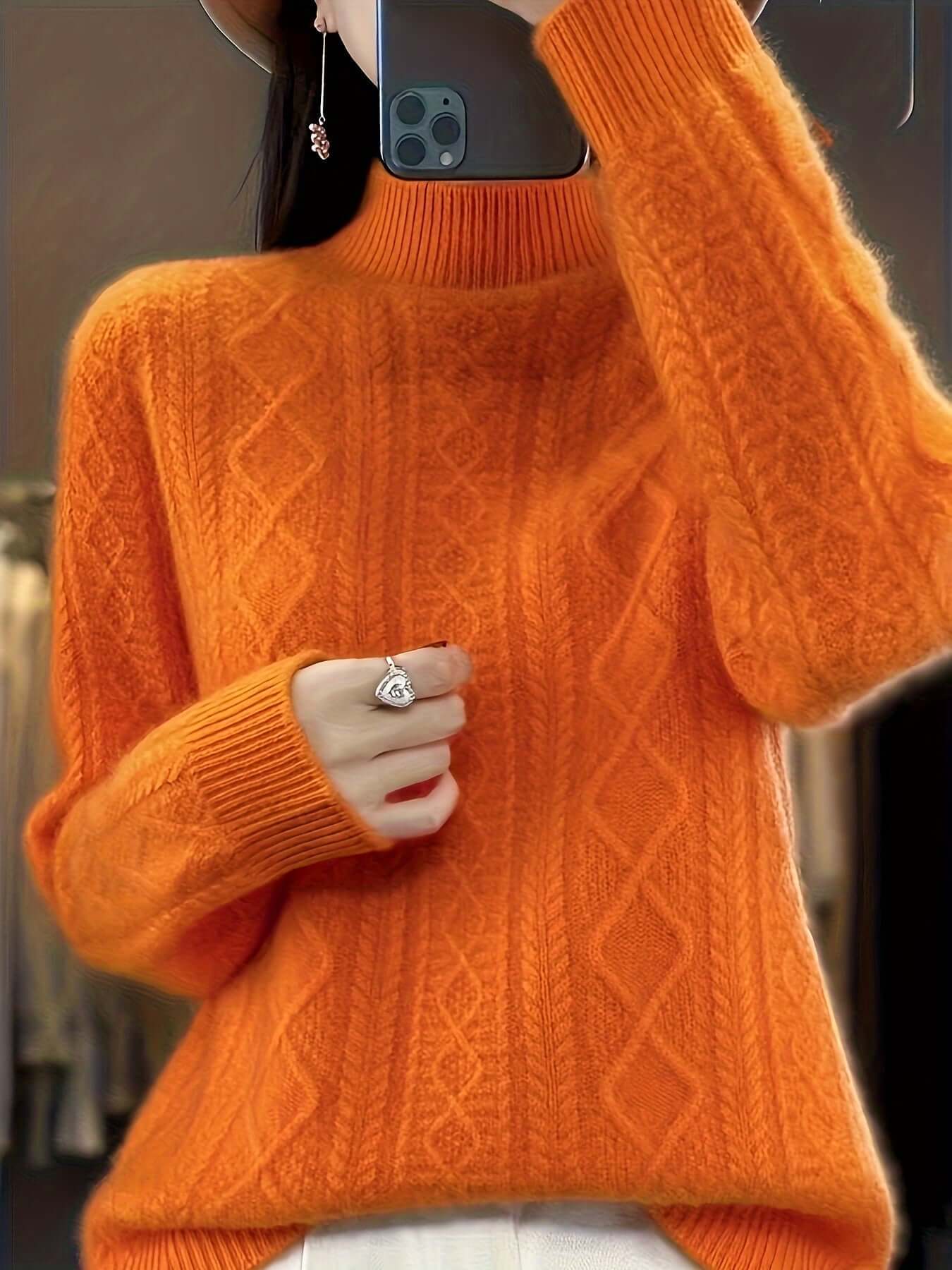 Women's Cozy Knit Pullover Sweater
