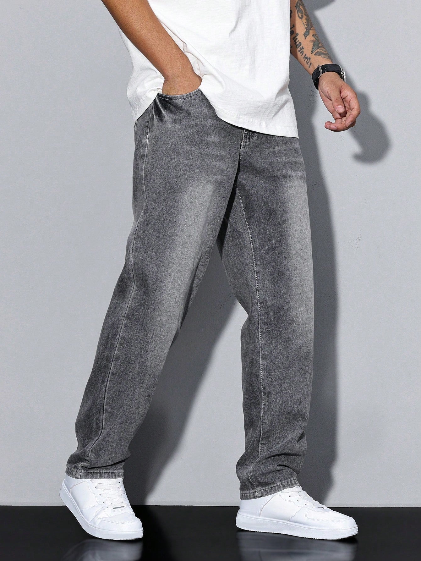 Daan | Effen kleur casual heren jeans