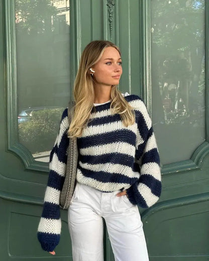 Juna | Damen asymmetrischer strukturierter Pullover