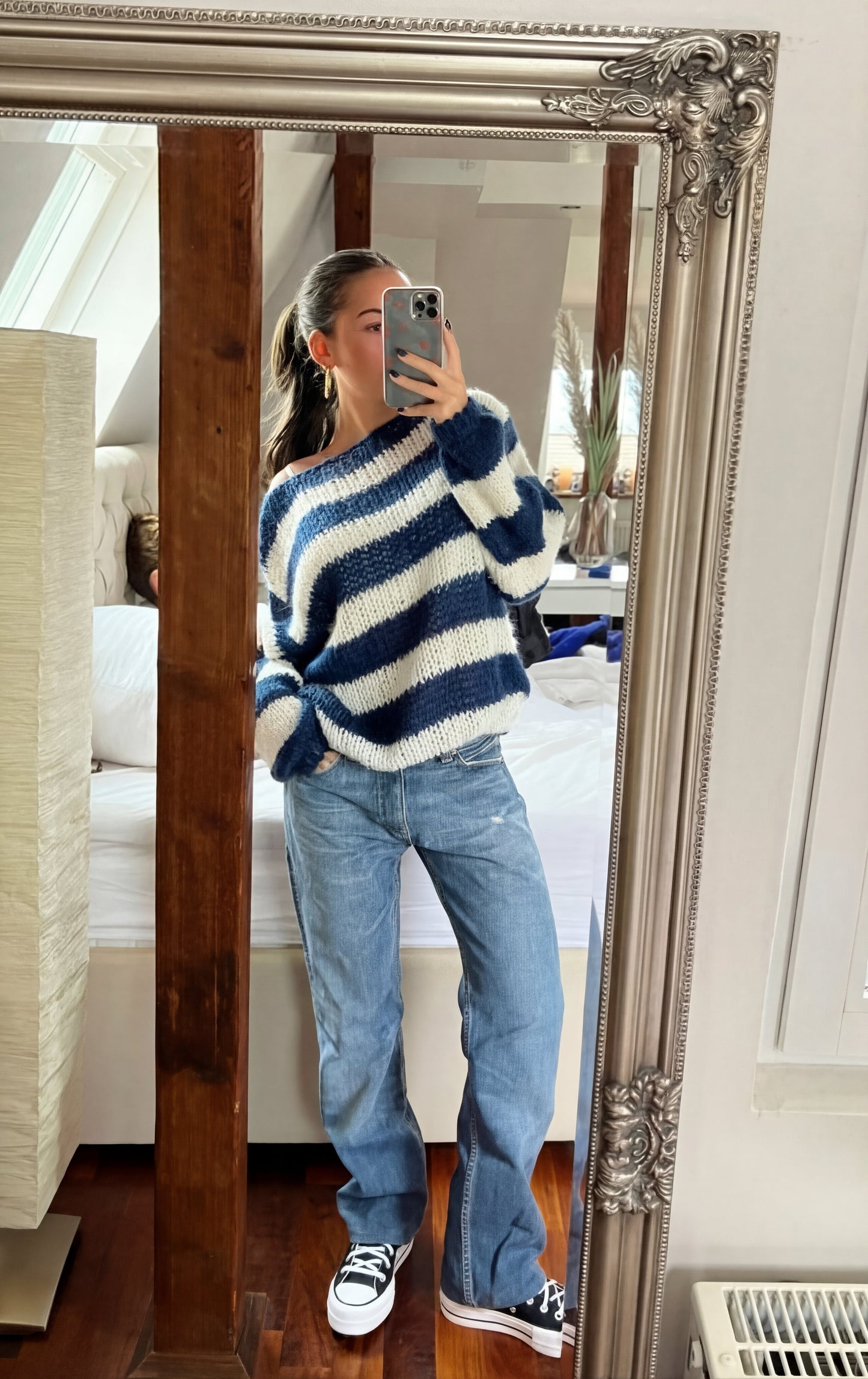 Juna | Damen asymmetrischer strukturierter Pullover