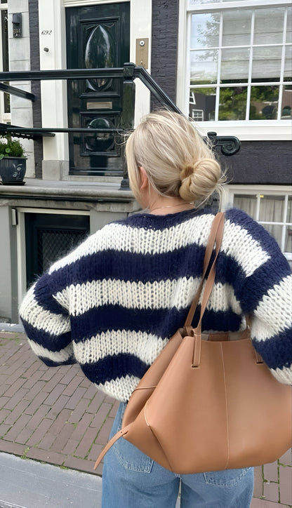 Juna | Damen asymmetrischer strukturierter Pullover