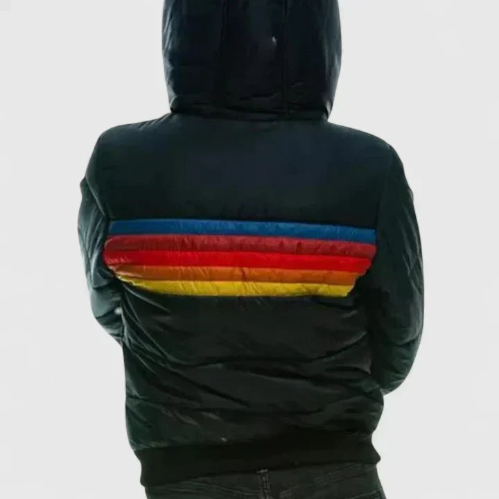 Ronja | Damen gesteppte Colorblock Teddyjacke