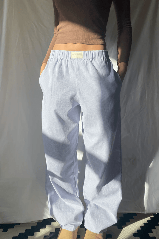 Damen Hose mit elastischem Bund und Seitentaschen