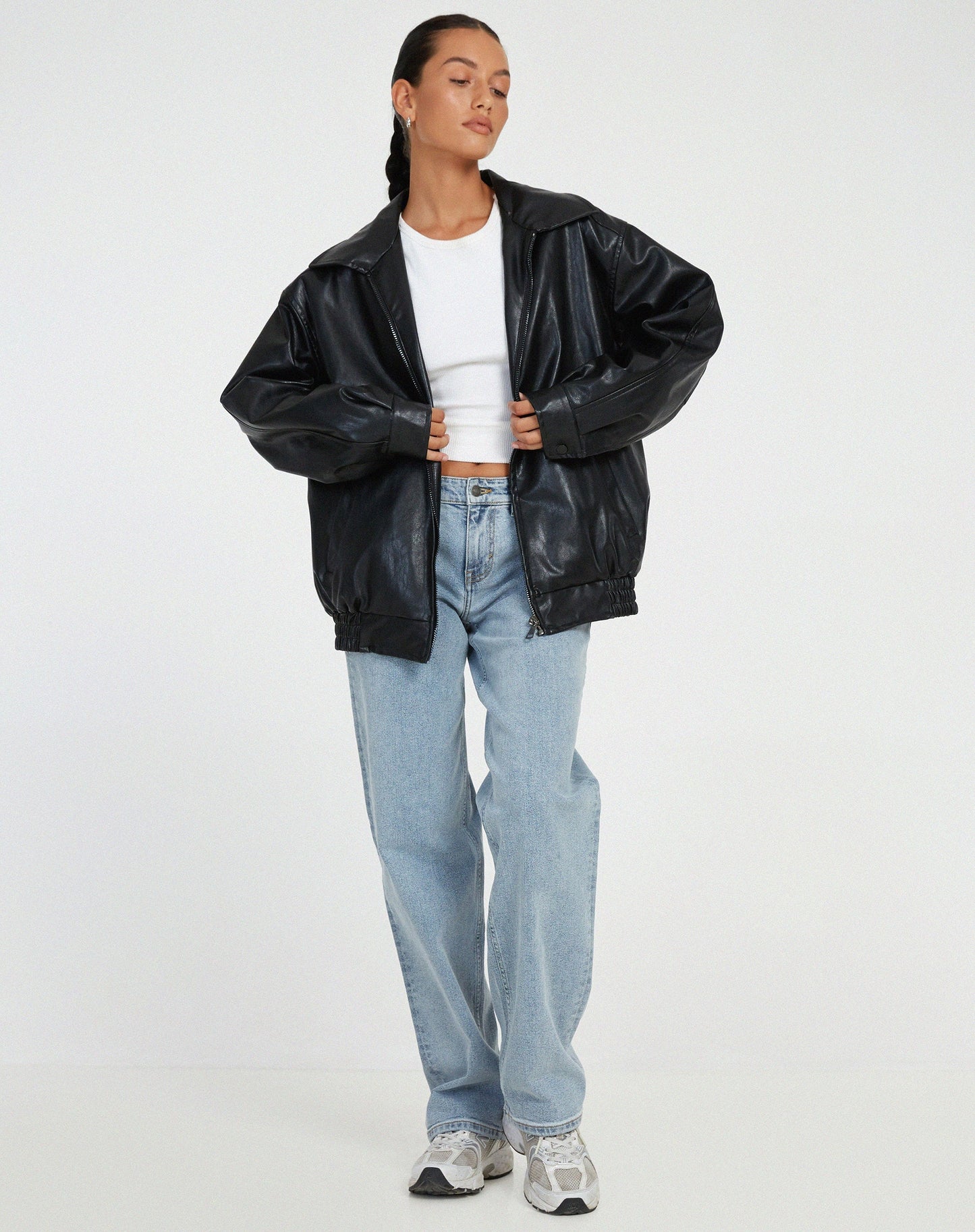 Damen Jacke mit Reißverschluss und elastischen Bündchen