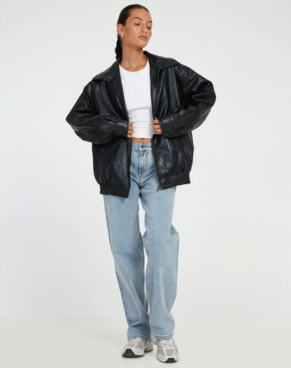 Damen Jacke mit Reißverschluss und elastischen Bündchen