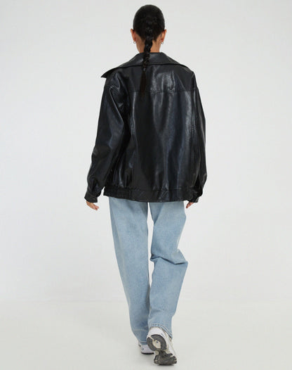 Damen Jacke mit Reißverschluss und elastischen Bündchen