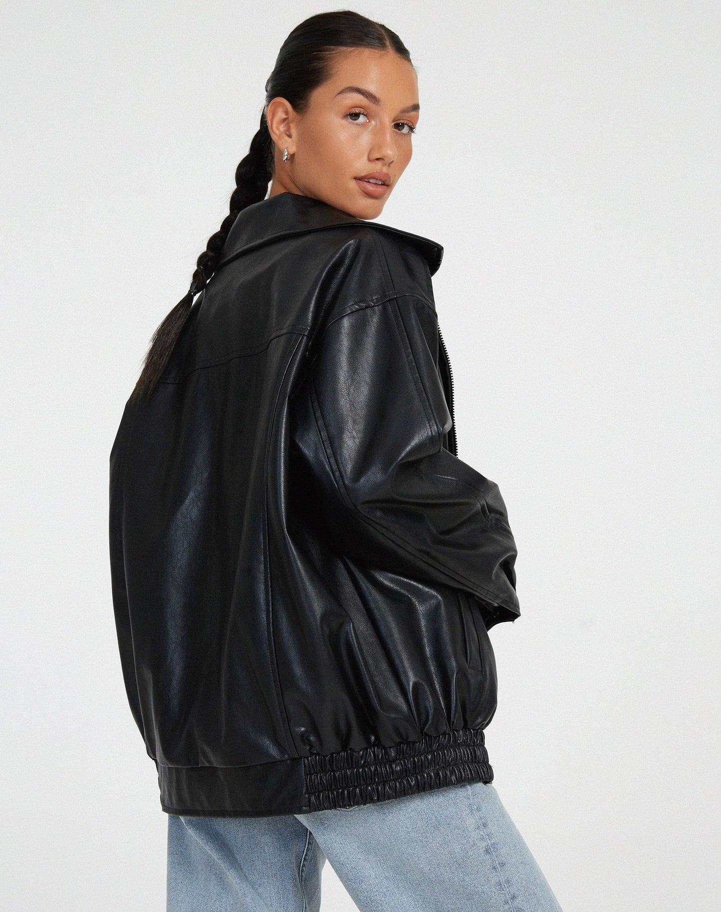 Damen Jacke mit Reißverschluss und elastischen Bündchen