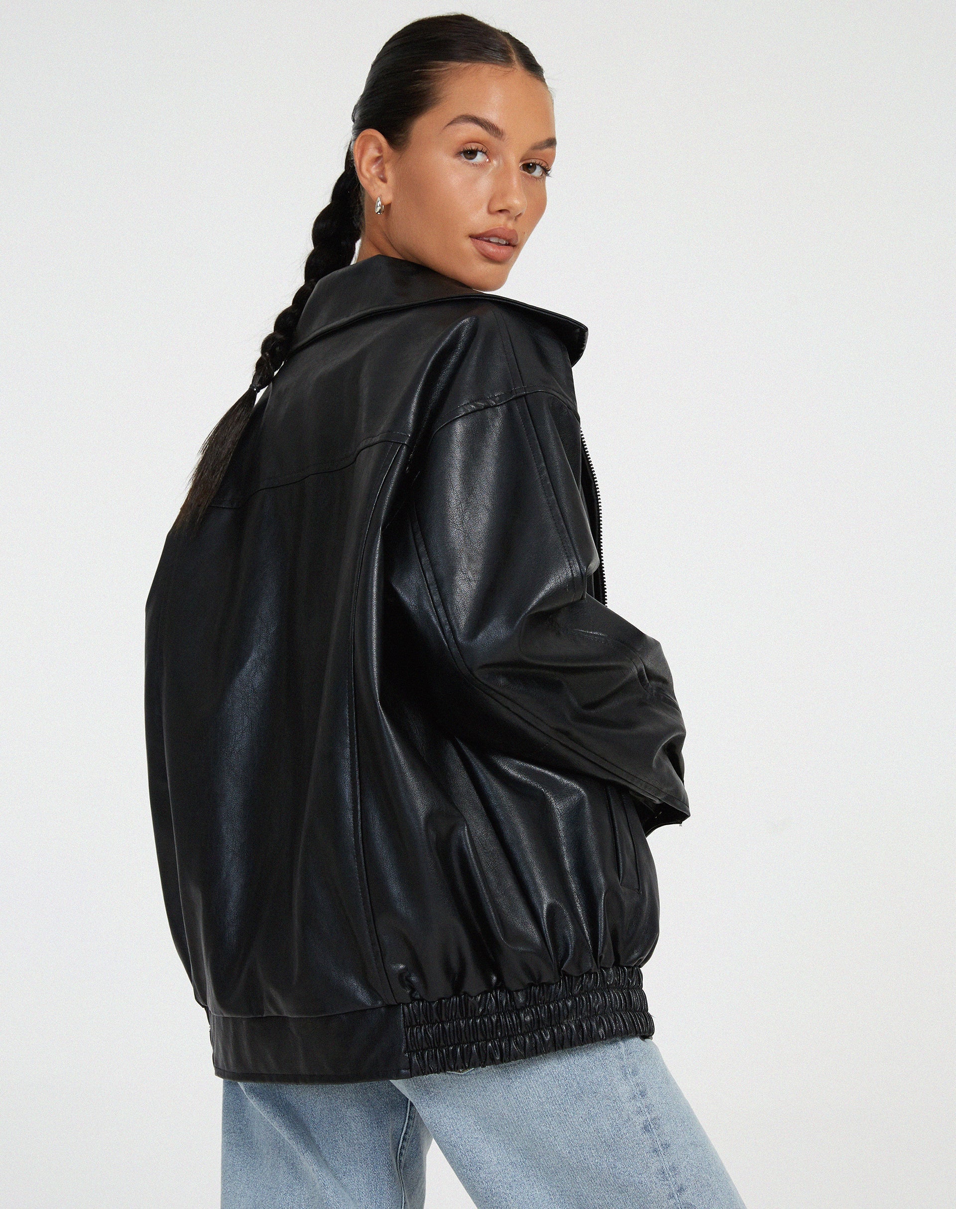 Damen Jacke mit Reißverschluss und elastischen Bündchen