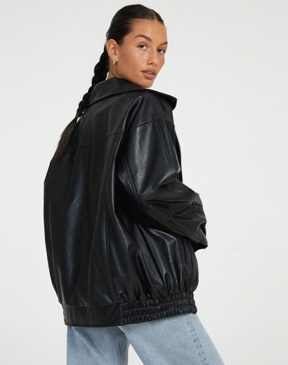 Damen Jacke mit Reißverschluss und elastischen Bündchen