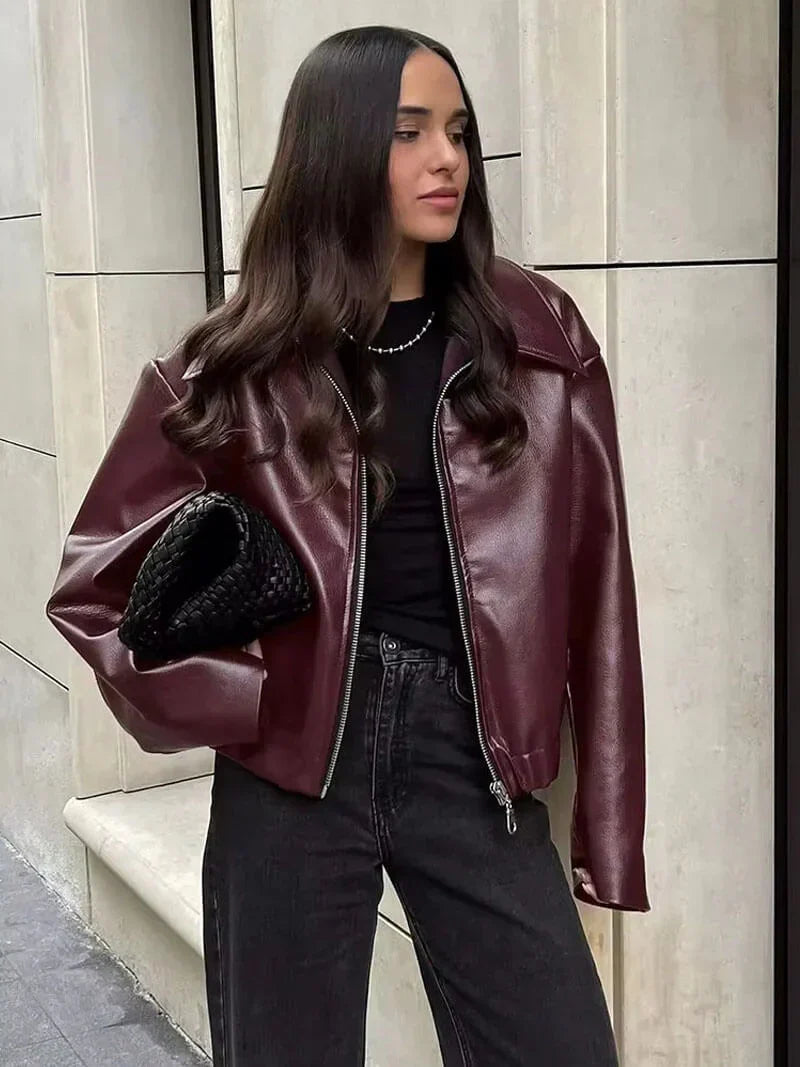 Freya | Damen sportlich glatte Reißverschluss-Jacke