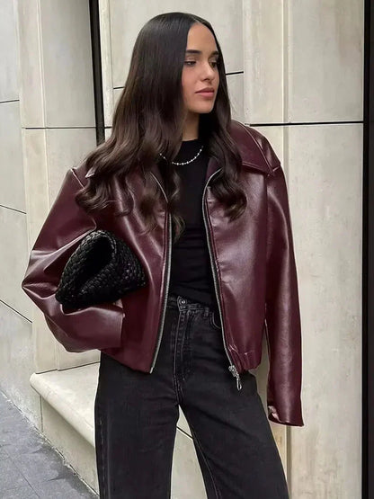 Freya | Damen sportlich glatte Reißverschluss-Jacke