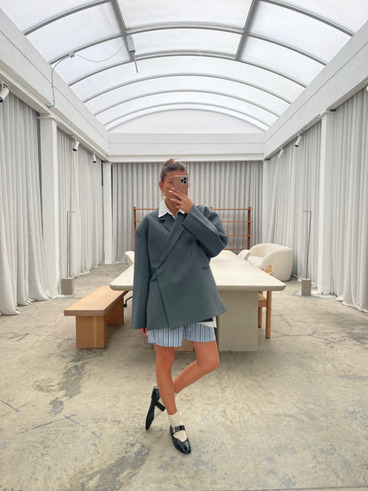 Vivienne | Damen Taillierte Reverskragen Blazerjacke