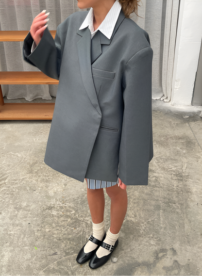 Vivienne | Damen Taillierte Reverskragen Blazerjacke