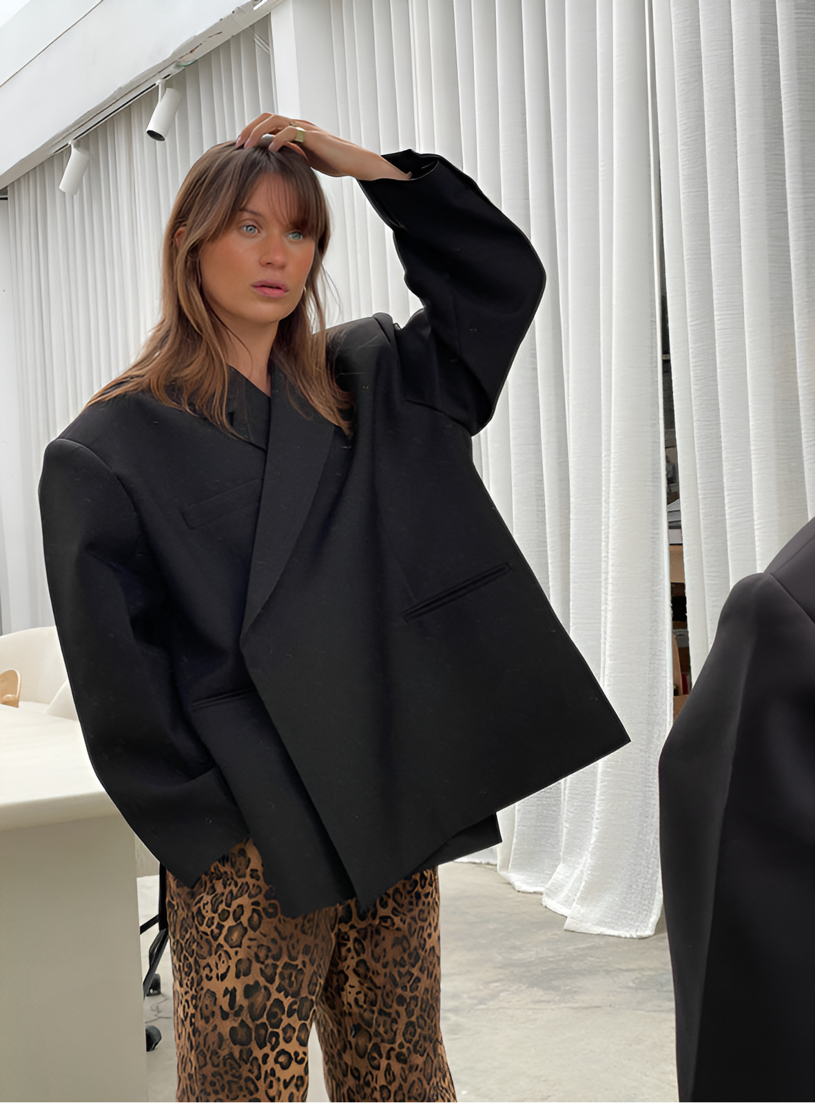 Vivienne | Damen Taillierte Reverskragen Blazerjacke