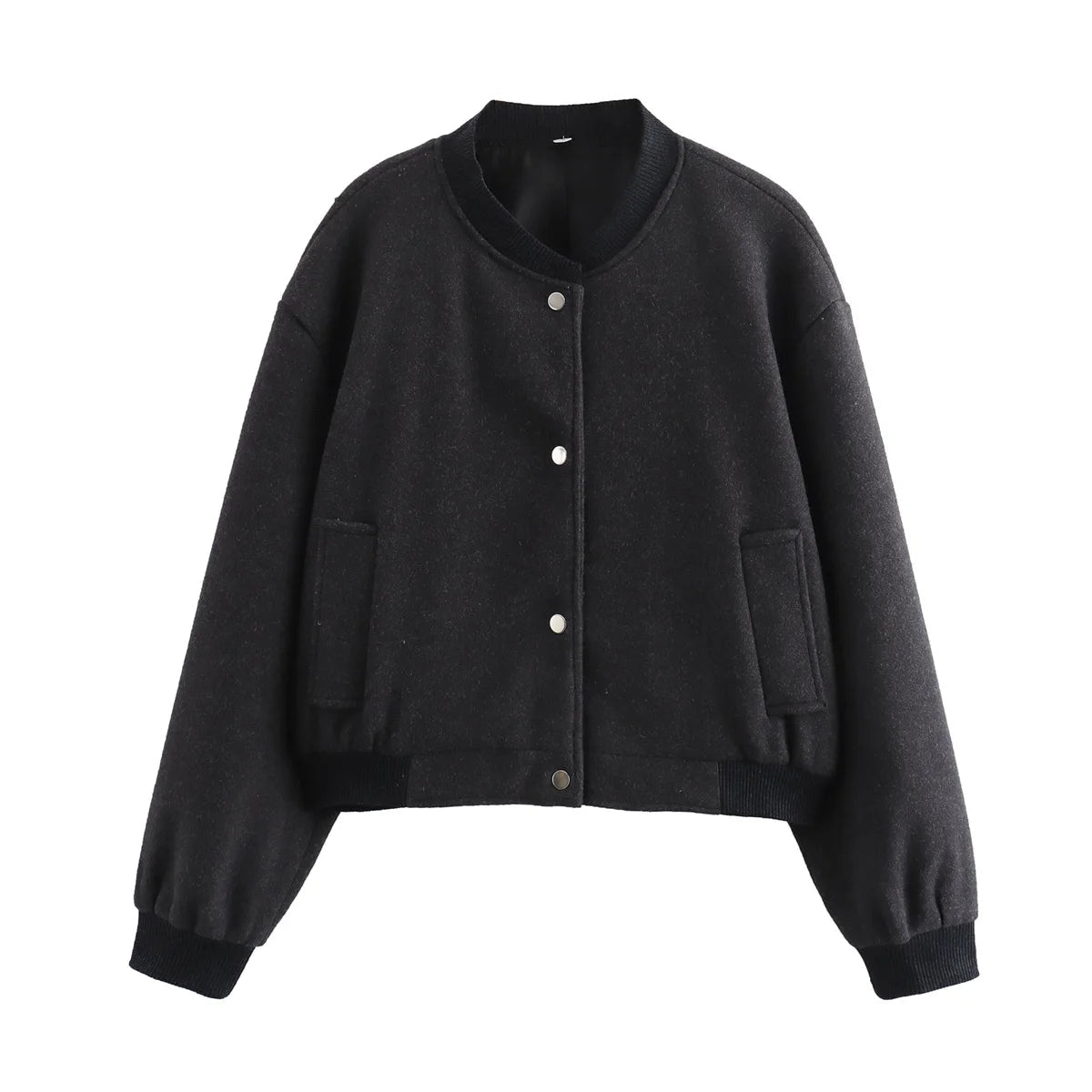 Editha | Damen Kurze Rundhals Blousonjacke