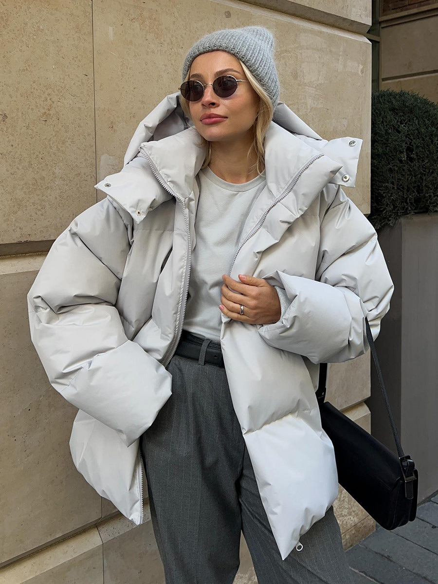 Ingrid | Damen Gesteppte Kapuzen Winterjacke