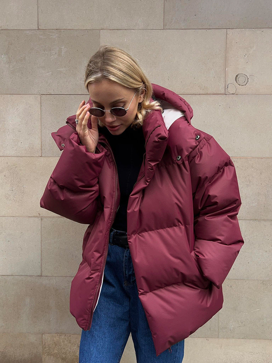 Ingrid | Damen Gesteppte Kapuzen Winterjacke