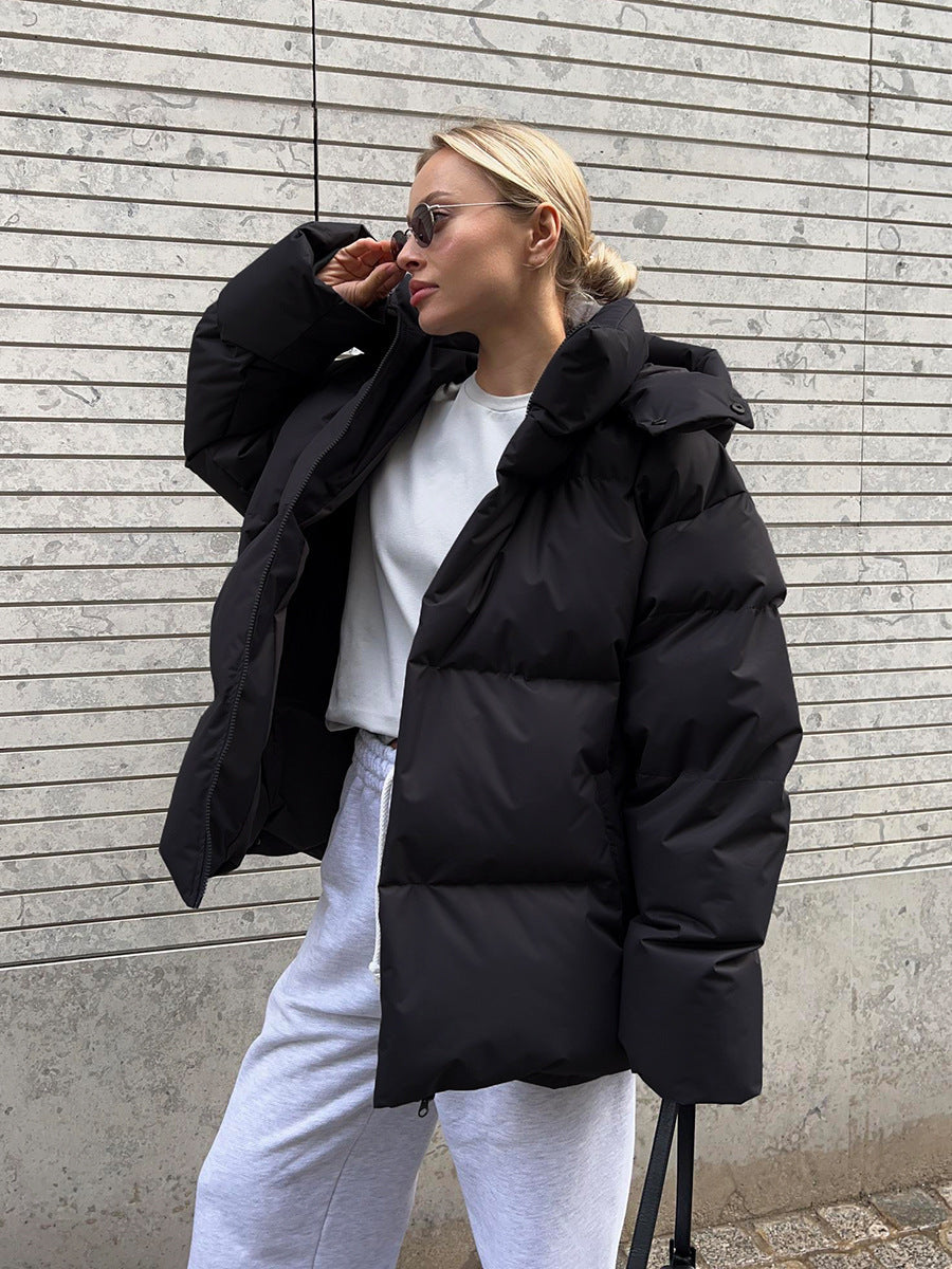 Ingrid | Damen Gesteppte Kapuzen Winterjacke