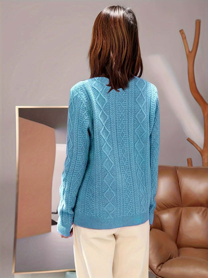 Women's Cozy Knit Pullover Sweater