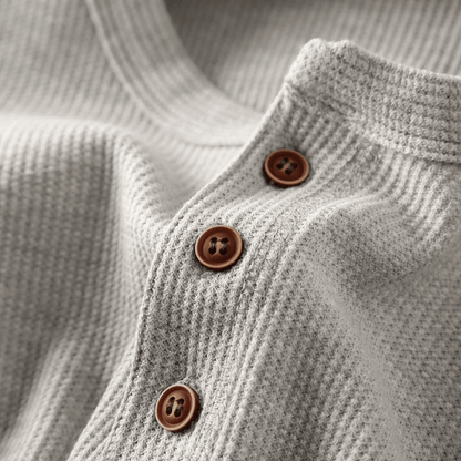Men's Soft Henley Neck Shirt