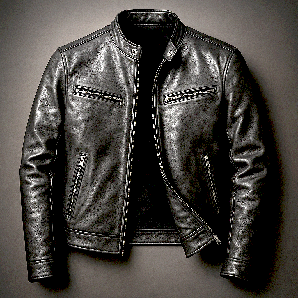 Dominik | Herren Vintage Lederjacke im Zeitlosen Schnitt