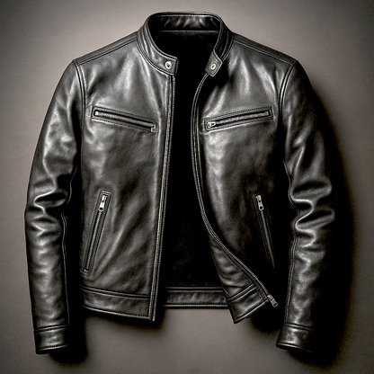 Dominik | Herren Vintage Lederjacke im Zeitlosen Schnitt