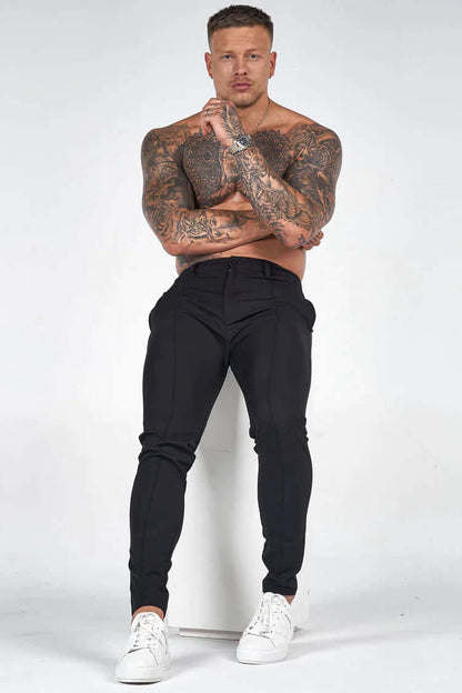 Men's Slim Fit Long Trousers - Stylish & Comfortable