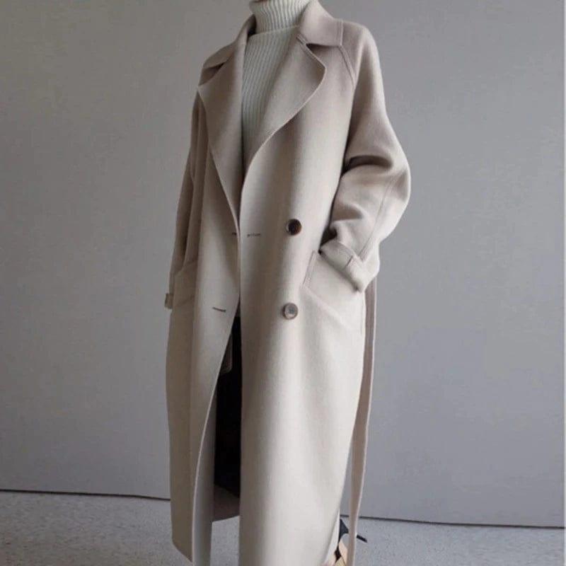 Long Double-Breasted Coat
