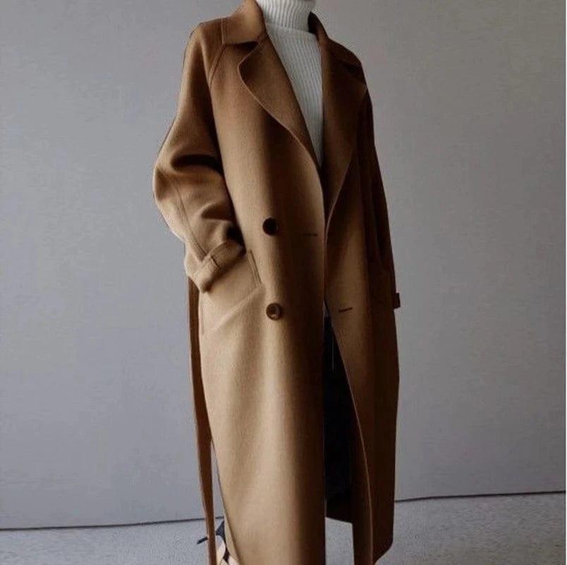 Long Double-Breasted Coat