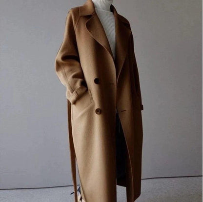 Long Double-Breasted Coat