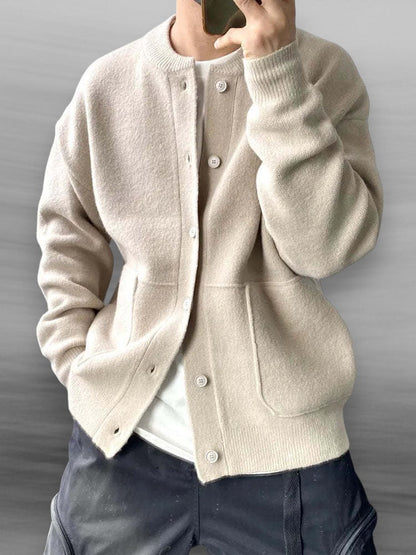 Men's Knitted Cardigan - Warmth & Style