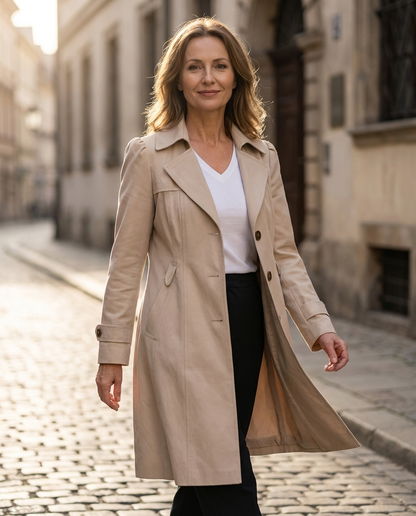 Olivia – Elegant Vintage Trench Coat