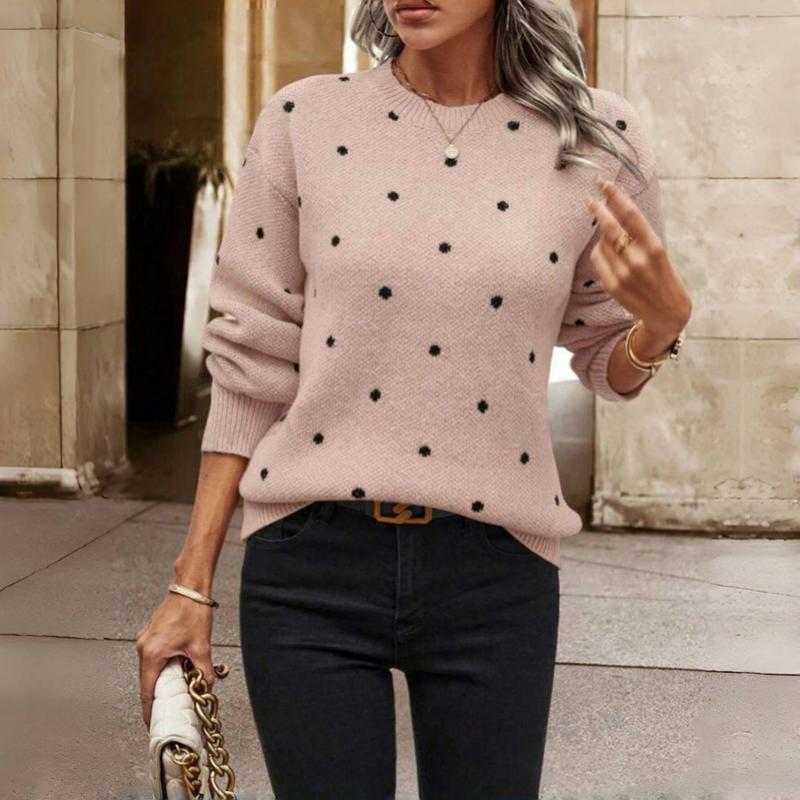 Freya | Women's Crewneck Jumper | Polka Dot