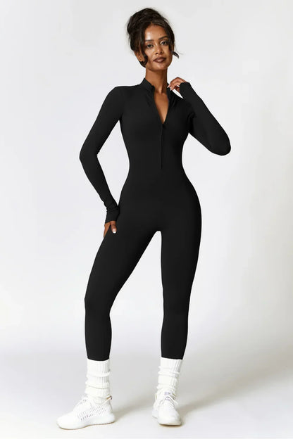 Alice | Women's Long-Sleeve Jumpsuit | Half-Zip