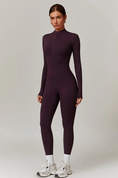 Alice | Women's Long-Sleeve Jumpsuit | Half-Zip