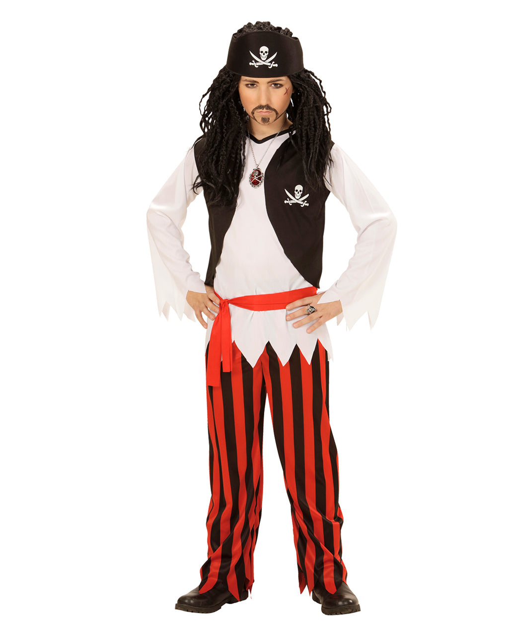 Jack | Kids' Pirate Costume | Striped Trousers