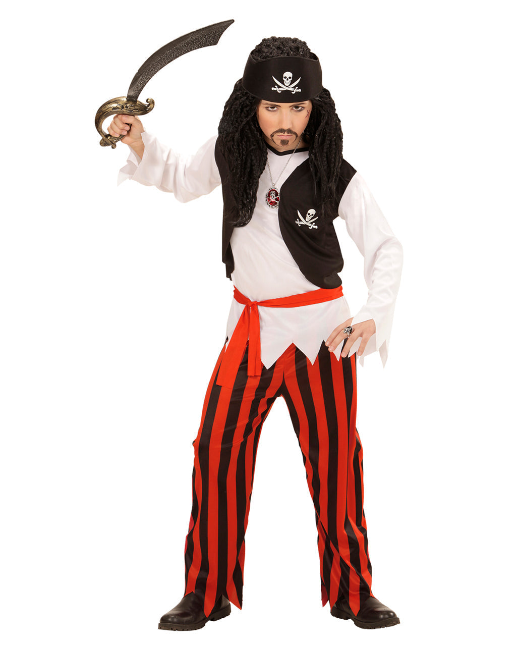 Jack | Kids' Pirate Costume | Striped Trousers