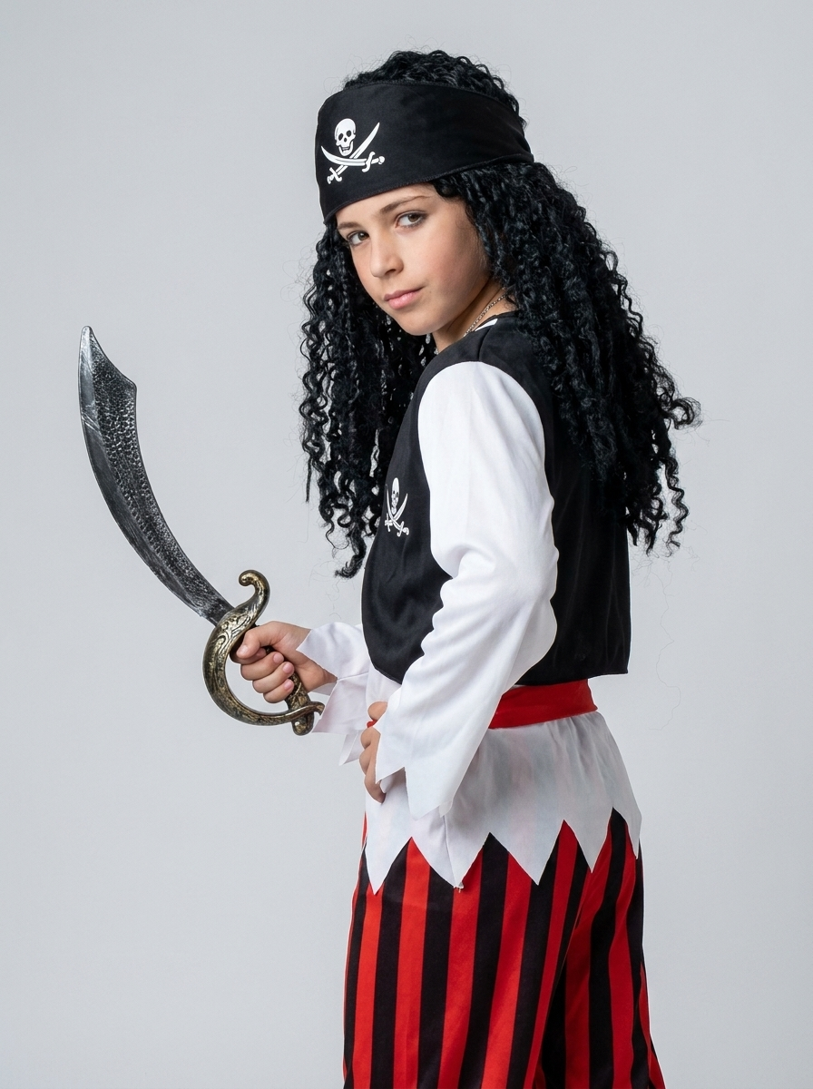 Jack | Kids' Pirate Costume | Striped Trousers
