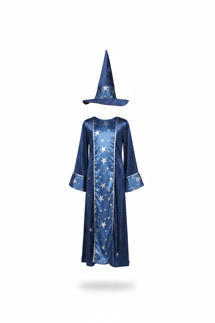 Merlin | Kids' Wizard Costume | Star Print