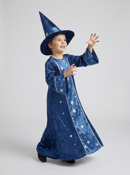 Merlin | Kids' Wizard Costume | Star Print