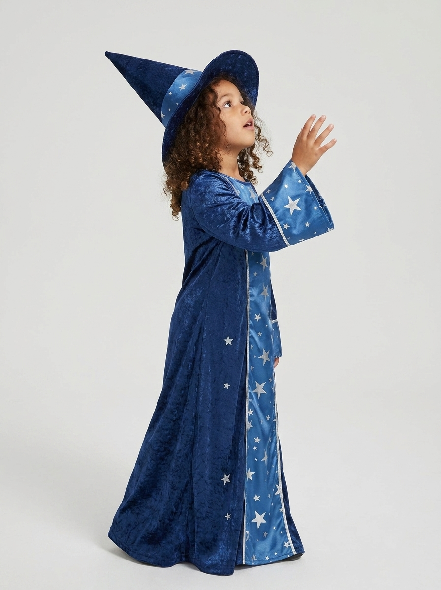 Merlin | Kids' Wizard Costume | Star Print