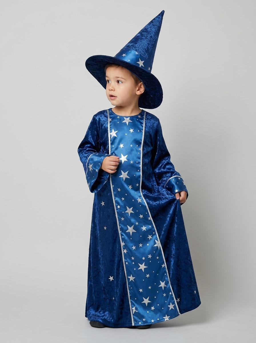 Merlin | Kids' Wizard Costume | Star Print
