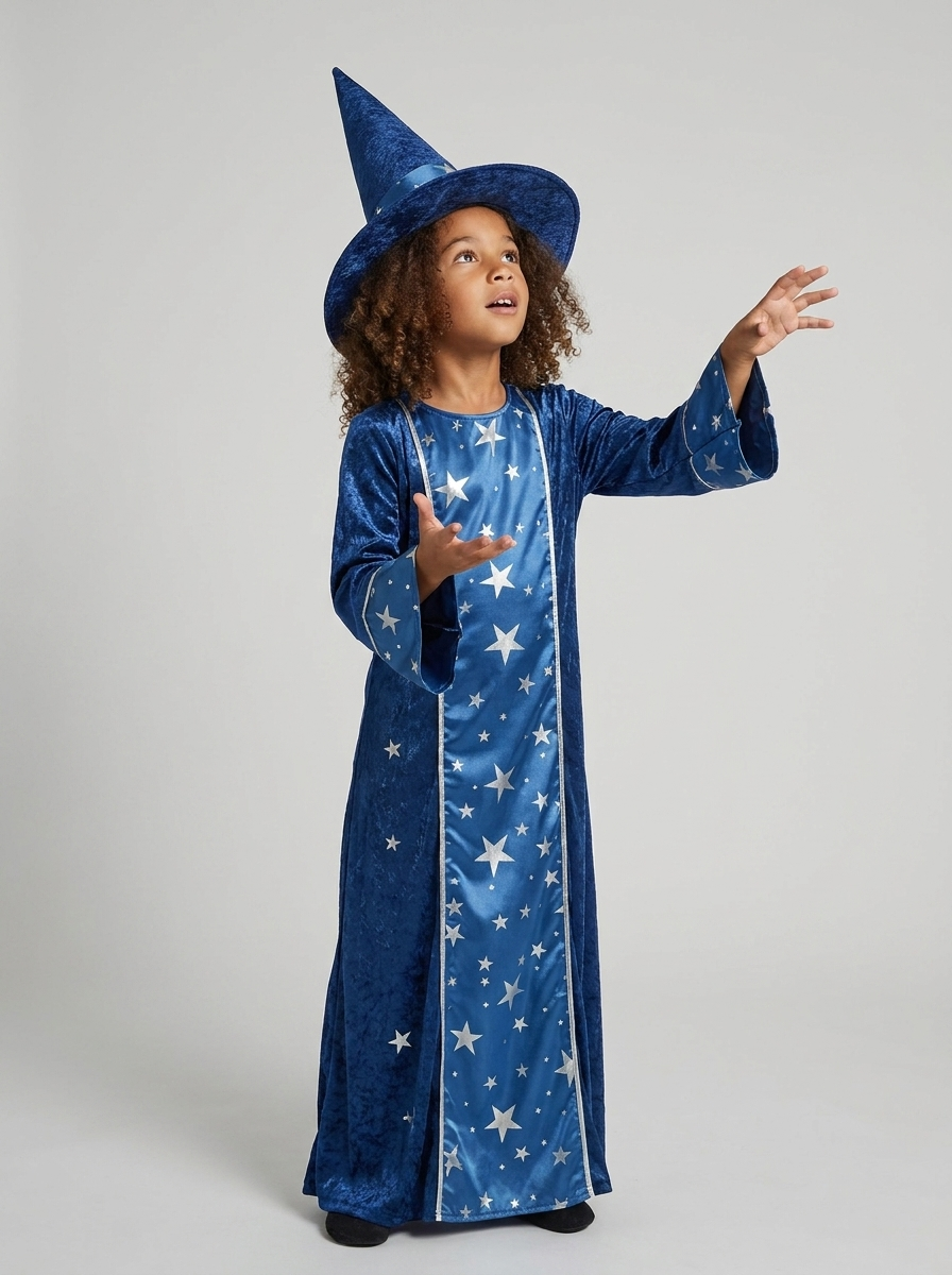 Merlin | Kids' Wizard Costume | Star Print