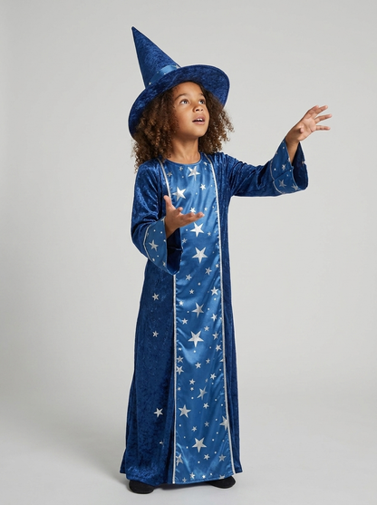 Merlin | Kids' Wizard Costume | Star Print